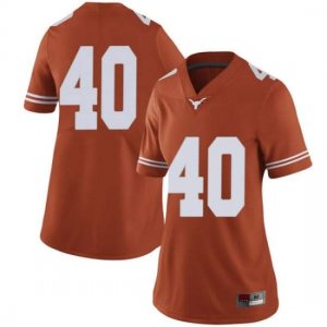 Texas Longhorns Women's #40 Ayodele Adeoye Limited Orange College Football Jersey GSV80P5C