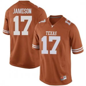 Texas Longhorns Men's #17 D'Shawn Jamison Game Orange College Football Jersey FYG82P5U