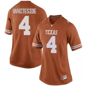 Texas Longhorns Women's #4 Drayton Whiteside Replica Orange College Football Jersey NBL46P2L