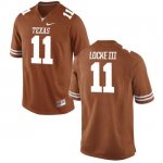 Texas Longhorns Women's #11 P.J. Locke III Replica Tex Orange College Football Jersey DNW20P3Y