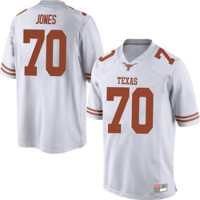 Texas Longhorns Men's #70 Christian Jones Game White College Football Jersey ZIV26P4B