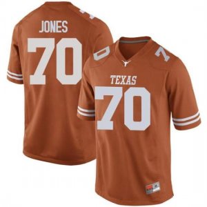Texas Longhorns Men's #70 Christian Jones Replica Orange College Football Jersey CLX47P5Y