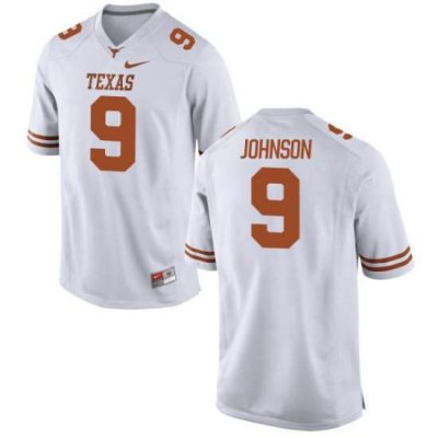 Texas Longhorns Women's #9 Collin Johnson Limited White College Football Jersey ODB46P3B