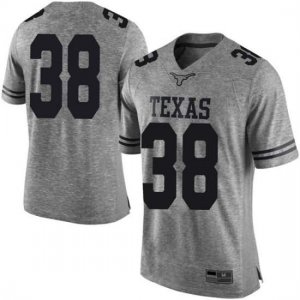 Texas Longhorns Men's #38 Jack Geiger Limited Gray College Football Jersey WSO08P1J