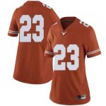 Texas Longhorns Women's #23 Jarrett Smith Limited Orange College Football Jersey GSD47P1U