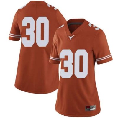 Texas Longhorns Women's #30 Mason Ramirez Limited Orange College Football Jersey NSQ25P0I