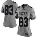 Texas Longhorns Women's #83 Michael David Poujol Limited Gray College Football Jersey HPR31P8Z