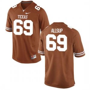 Texas Longhorns Youth #69 Austin Allsup Replica Tex Orange College Football Jersey CEI67P8J