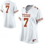 Texas Longhorns Women's #7 Caden Sterns Game White College Football Jersey WZJ07P7P