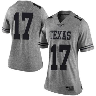 Texas Longhorns Women's #17 Cameron Dicker Limited Gray College Football Jersey TVP32P8Z