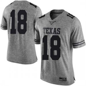 Texas Longhorns Men's #18 Davante Davis Limited Gray College Football Jersey UWB67P2F