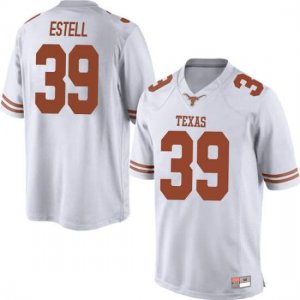 Texas Longhorns Men's #39 Montrell Estell Game White College Football Jersey PGE85P1H