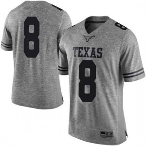 Texas Longhorns Men's #8 Ryan Bujcevski Limited Gray College Football Jersey QJE12P4C