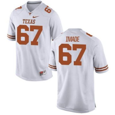 Texas Longhorns Men's #67 Tope Imade Game White College Football Jersey IGQ88P7J