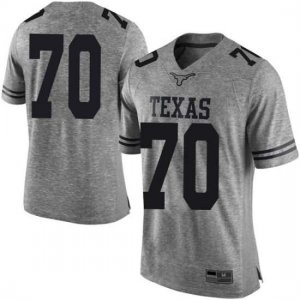 Texas Longhorns Men's #70 Christian Jones Limited Gray College Football Jersey GSX16P5T