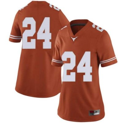 Texas Longhorns Women's #24 Jarmarquis Durst Limited Orange College Football Jersey TSF16P3R