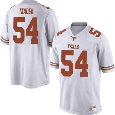 Texas Longhorns Men's #54 Justin Mader Replica White College Football Jersey QHA08P1A