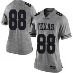 Texas Longhorns Women's #88 Kai Jarmon Limited Gray College Football Jersey OEN11P4S