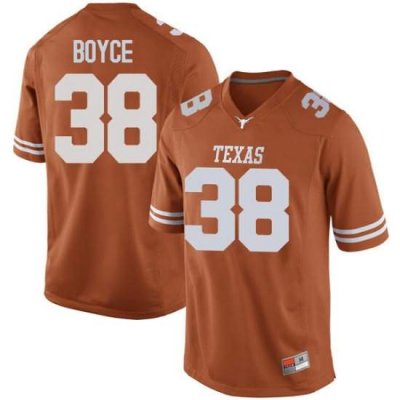 Texas Longhorns Men's #38 Kobe Boyce Game Orange College Football Jersey XCC35P8W