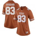 Texas Longhorns Women's #83 Al'Vonte Woodard Game Orange College Football Jersey BJP83P0W