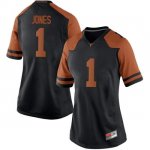 Texas Longhorns Women's #1 Andrew Jones Game Black College Football Jersey DEI17P5Z