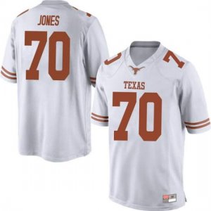 Texas Longhorns Men's #70 Christian Jones Replica White College Football Jersey ZNL58P0L