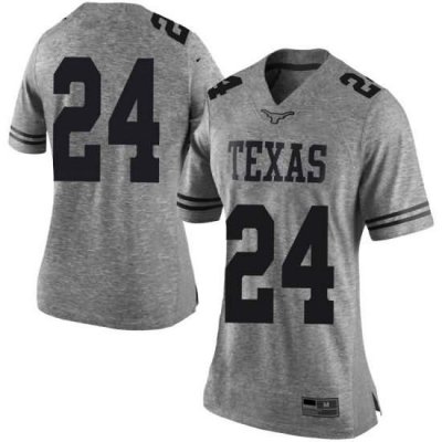 Texas Longhorns Women's #24 Jarmarquis Durst Limited Gray College Football Jersey QIR67P4J