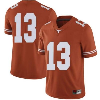 Texas Longhorns Men's #13 Jase Febres Limited Orange College Football Jersey MHF64P0B