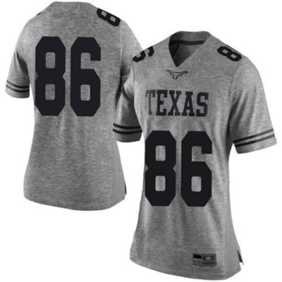 Texas Longhorns Women's #86 Jordan Pouncey Limited Gray College Football Jersey JJJ56P0U