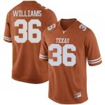Texas Longhorns Men's #36 Kamari Williams Replica Orange College Football Jersey IJX73P4J