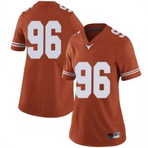 Texas Longhorns Women's #96 Tristan Bennett Limited Orange College Football Jersey EOX65P6X