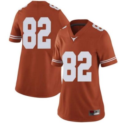 Texas Longhorns Women's #82 Brennan Eagles Limited Orange College Football Jersey FTR13P3P