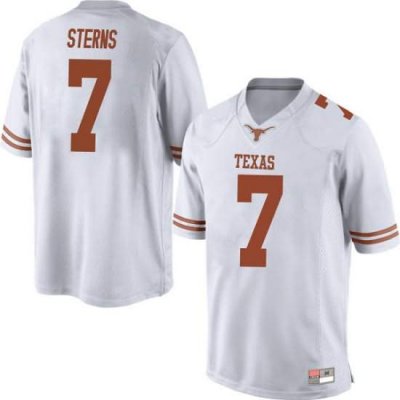 Texas Longhorns Men's #7 Caden Sterns Game White College Football Jersey WRM83P3X