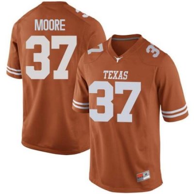 Texas Longhorns Men's #37 Chase Moore Game Orange College Football Jersey ATS03P6K