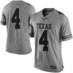 Texas Longhorns Men's #4 Drayton Whiteside Limited White Gray College Football Jersey AJQ60P0X