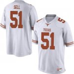 Texas Longhorns Men's #51 Jakob Sell Game White College Football Jersey JMK41P0K