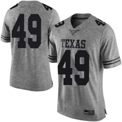 Texas Longhorns Men's #49 Joshua Rowland Limited Gray College Football Jersey XJO18P8E