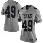 Texas Longhorns Women's #49 Joshua Rowland Limited Gray College Football Jersey ZEN82P1I