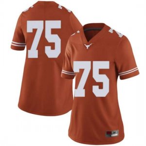 Texas Longhorns Women's #75 Junior Angilau Limited Orange College Football Jersey EDN16P0N