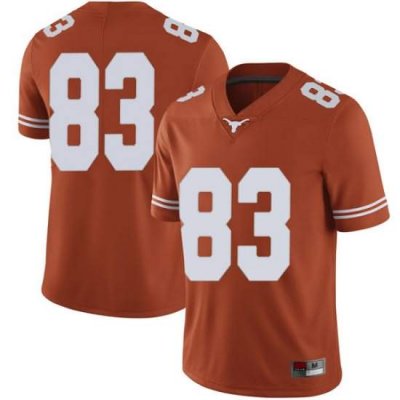 Texas Longhorns Men's #83 Michael David Poujol Limited Orange College Football Jersey VOQ40P1D