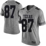 Texas Longhorns Men's #87 Austin Hibbetts Limited Gray College Football Jersey CUS35P6Z