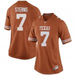 Texas Longhorns Women's #7 Caden Sterns Game Orange College Football Jersey YZY72P1O