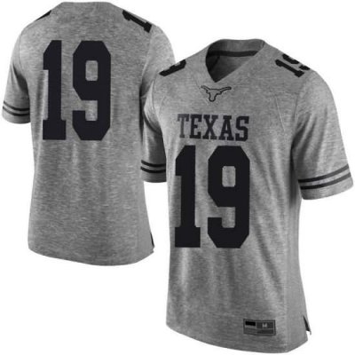 Texas Longhorns Men's #19 Kartik Akkihal Limited Gray College Football Jersey PBI82P1P