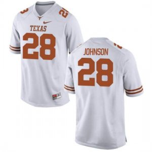 Texas Longhorns Women's #28 Kirk Johnson Limited White College Football Jersey RYB77P2L