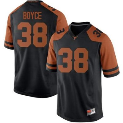 Texas Longhorns Men's #38 Kobe Boyce Game Black College Football Jersey JWA83P2Z