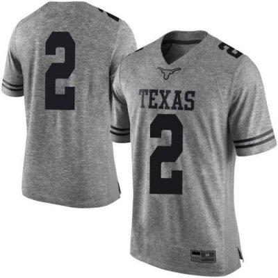 Texas Longhorns Men's #2 Matt Coleman III Limited Gray College Football Jersey AFI87P7J