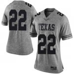 Texas Longhorns Women's #22 Blake Nevins Limited Gray College Football Jersey DQU75P2U