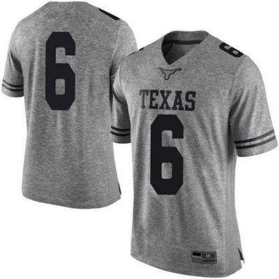 Texas Longhorns Men's #6 Devin Duvernay Limited Gray College Football Jersey SBY08P4T