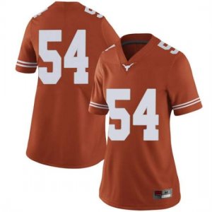 Texas Longhorns Women's #54 Justin Mader Limited Orange College Football Jersey BRT83P0K