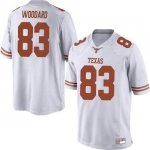 Texas Longhorns Men's #83 Al'Vonte Woodard Game White College Football Jersey YOH10P1K